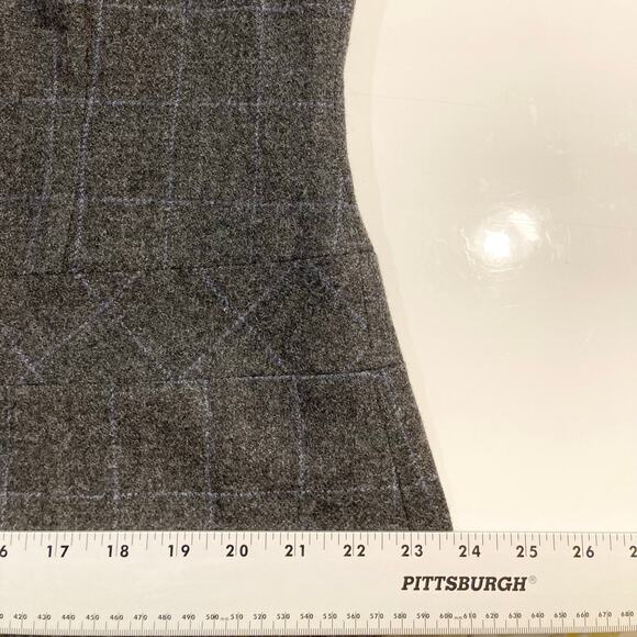 Nwot HOBBS London Dress 14 Wool Tweed Grey Plaid Check Shift”Karpoi”Lined Career - Picture 12 of 13